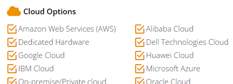 cloud options