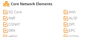 core network elements