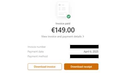 invoice and receipt